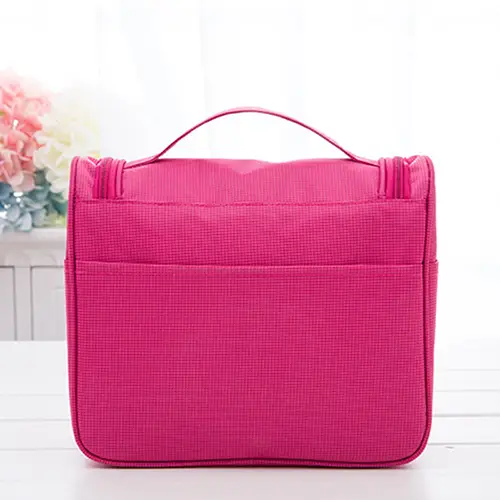 Best Sale Bright Color Travel Organizer Toiletry Makeup Bag With Brush Compartment 